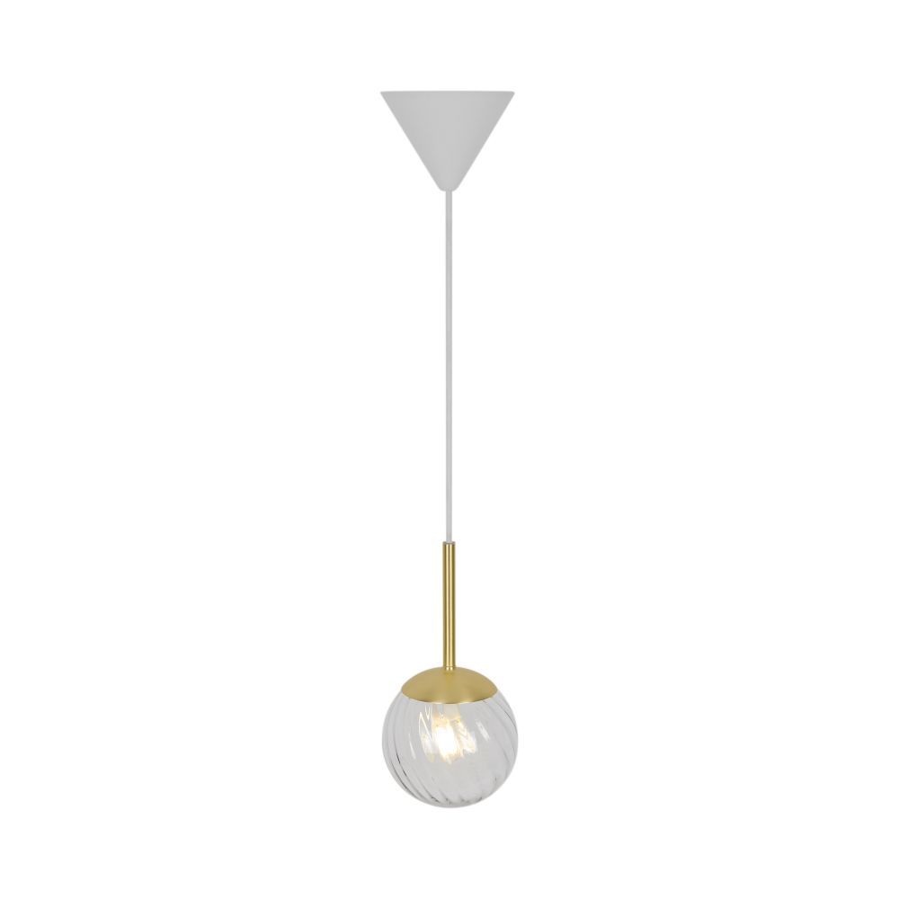 lampa wisząca ze szklanym kloszem