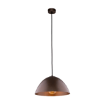 Ciemnobrązowa lampa wisząca Faro - 33 cm