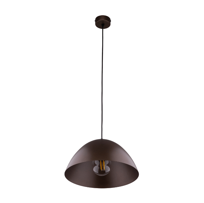 Lampa wisząca Faro w ciemnym brązie - 33 cm