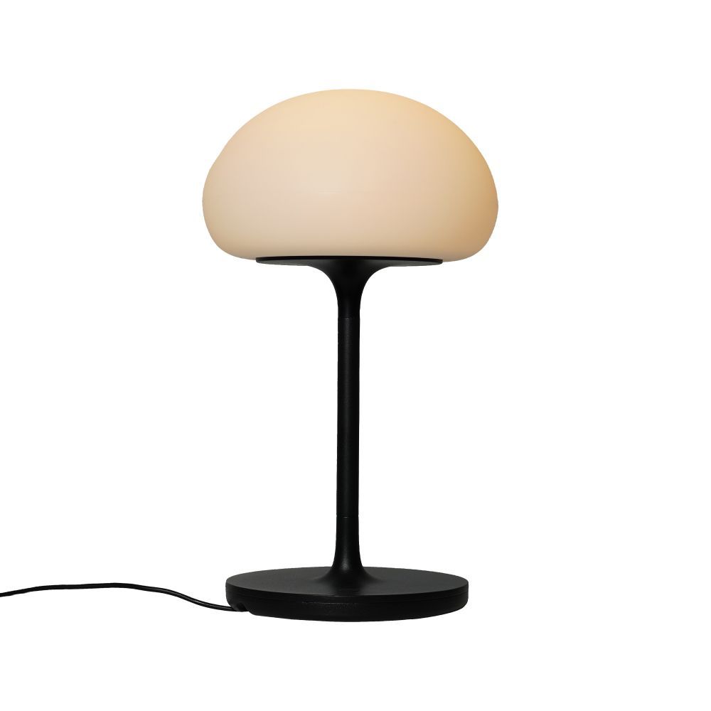 Lampa stołowa Sponge - czarna, stacja ładująca