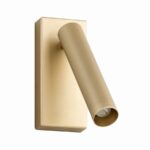 elegancki prosty kinkiet klosz tuba - regulowana glowica do hotelu - rio argon