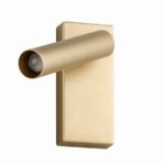 złoty schludny kinkiet - regulowana glowica - polska produkcja