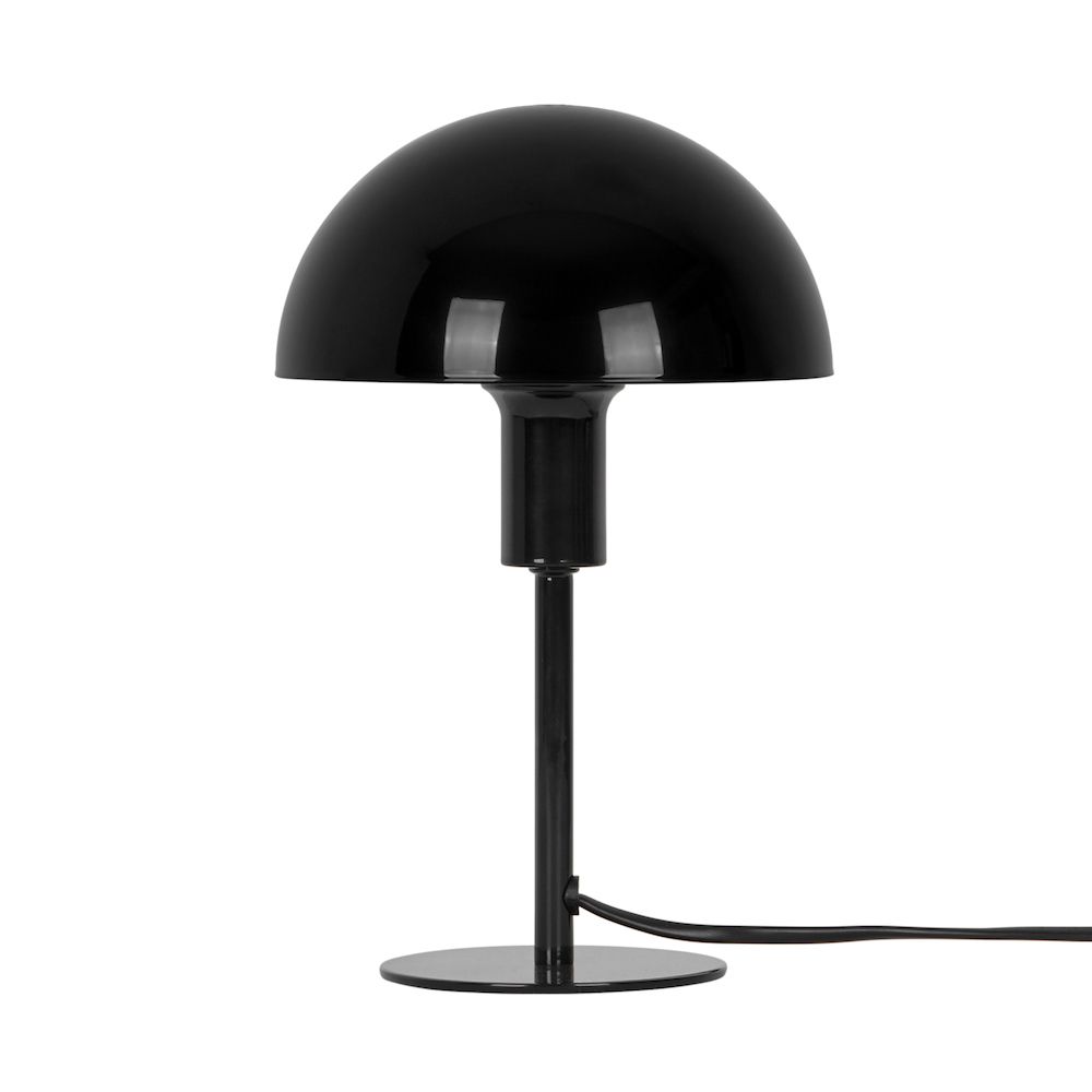 Ellen mini - czarna lampa stołowa nowoczesna