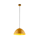 Lampa wisząca Faro w stylu retro, żółta - 33 cm
