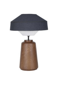 Elegancka lampka stołowa do sypialni Mokuzai - jesion