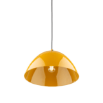 Retro lampa wisząca Faro w żółtym kolorze - 33 cm