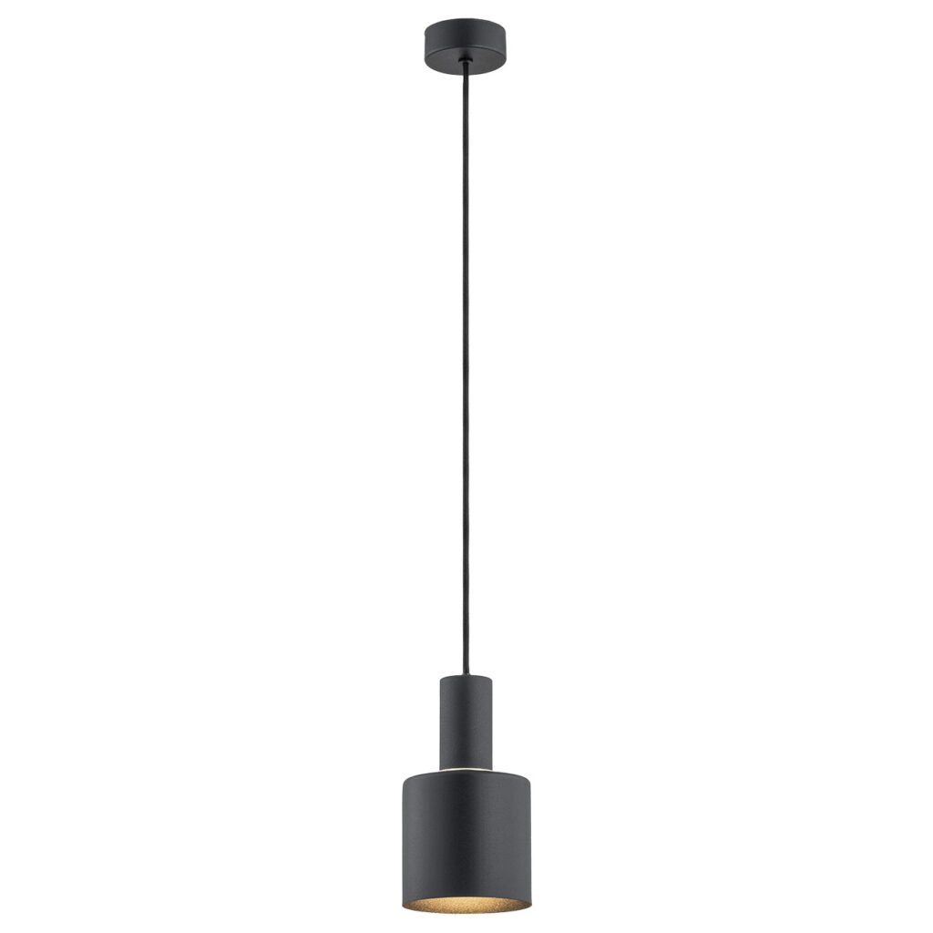 Czarna minimalistyczna lampa wisząca
