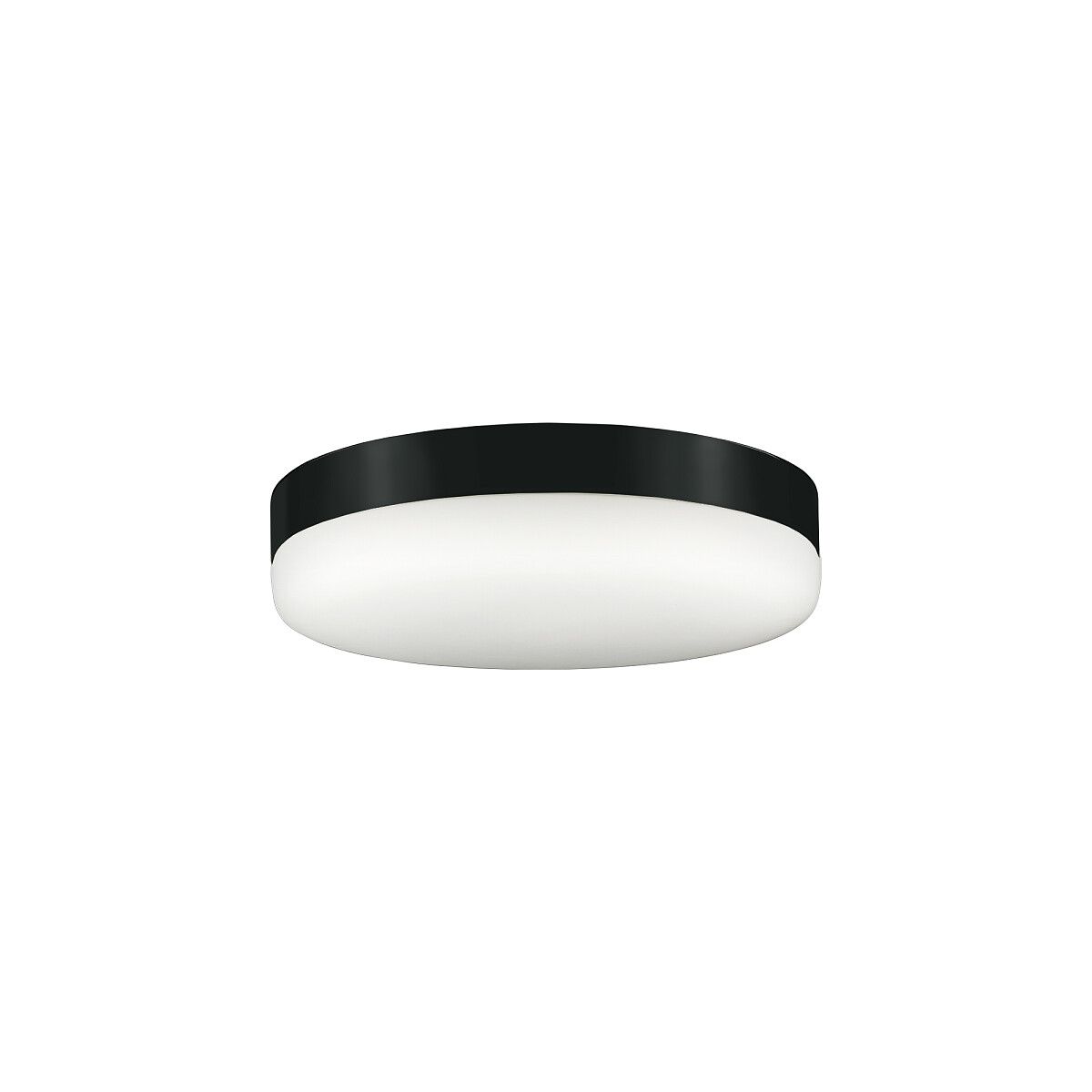 Plafon łazienkowy LED - czarno biały
