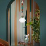 Ferroluce - ceramiczna kolorowa lampa wisząca nad stół