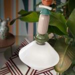 Ferroluce - pastelowa lampa wiszaca kolorowa ceramiczna