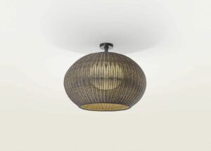 Duża lampa sufitowa Garota PF/02 Outdoor - brązowa, LED