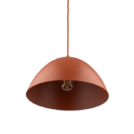 Lampa wisząca Faro Brick retro w odcieniu jasnej czerwieni