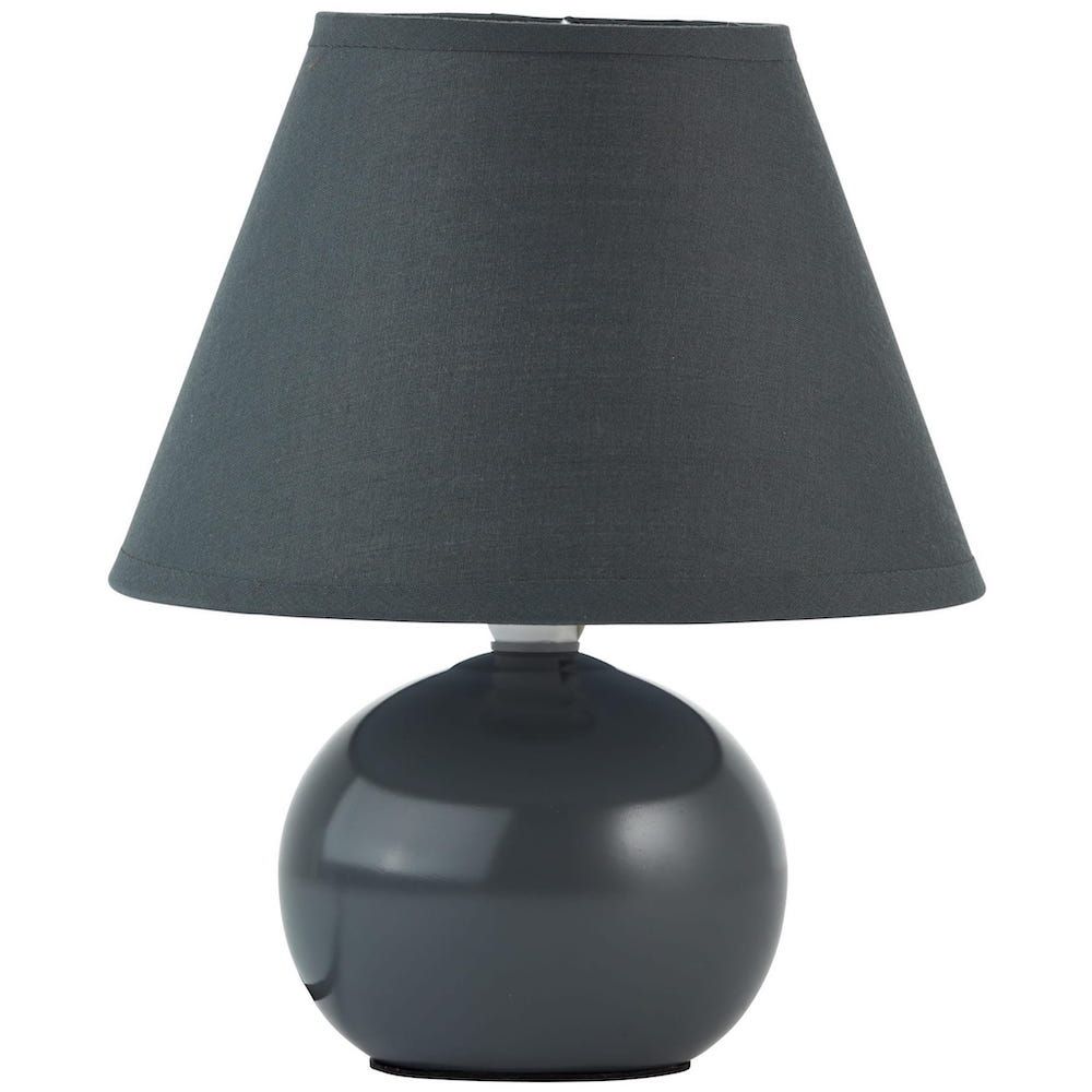 Primo - lampa stołowa czarna - okragła