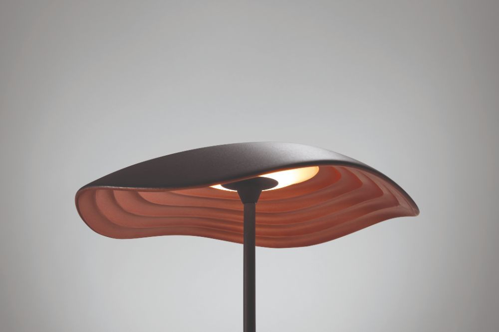 falowana lampa stołowa nowoczesna