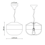 Bellota C2541 - szkic techniczny