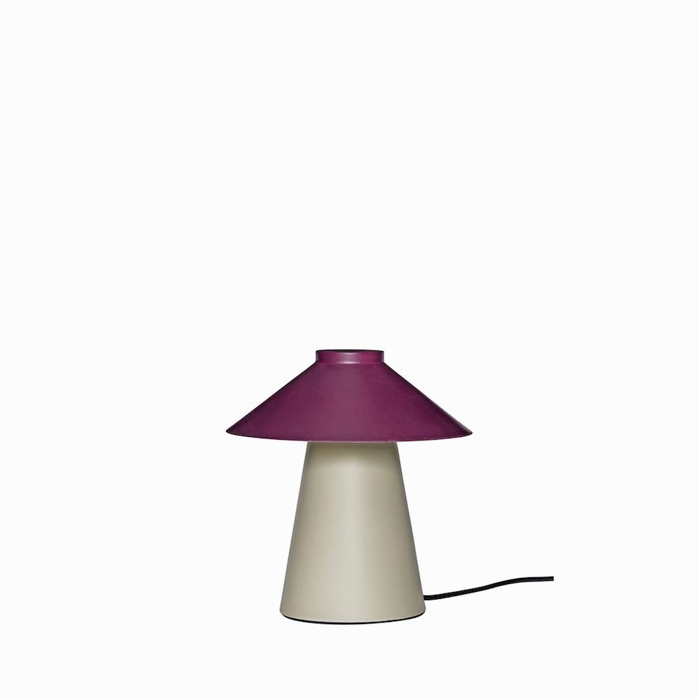 Lampa stołowa Chipper - burgundowy klosz
