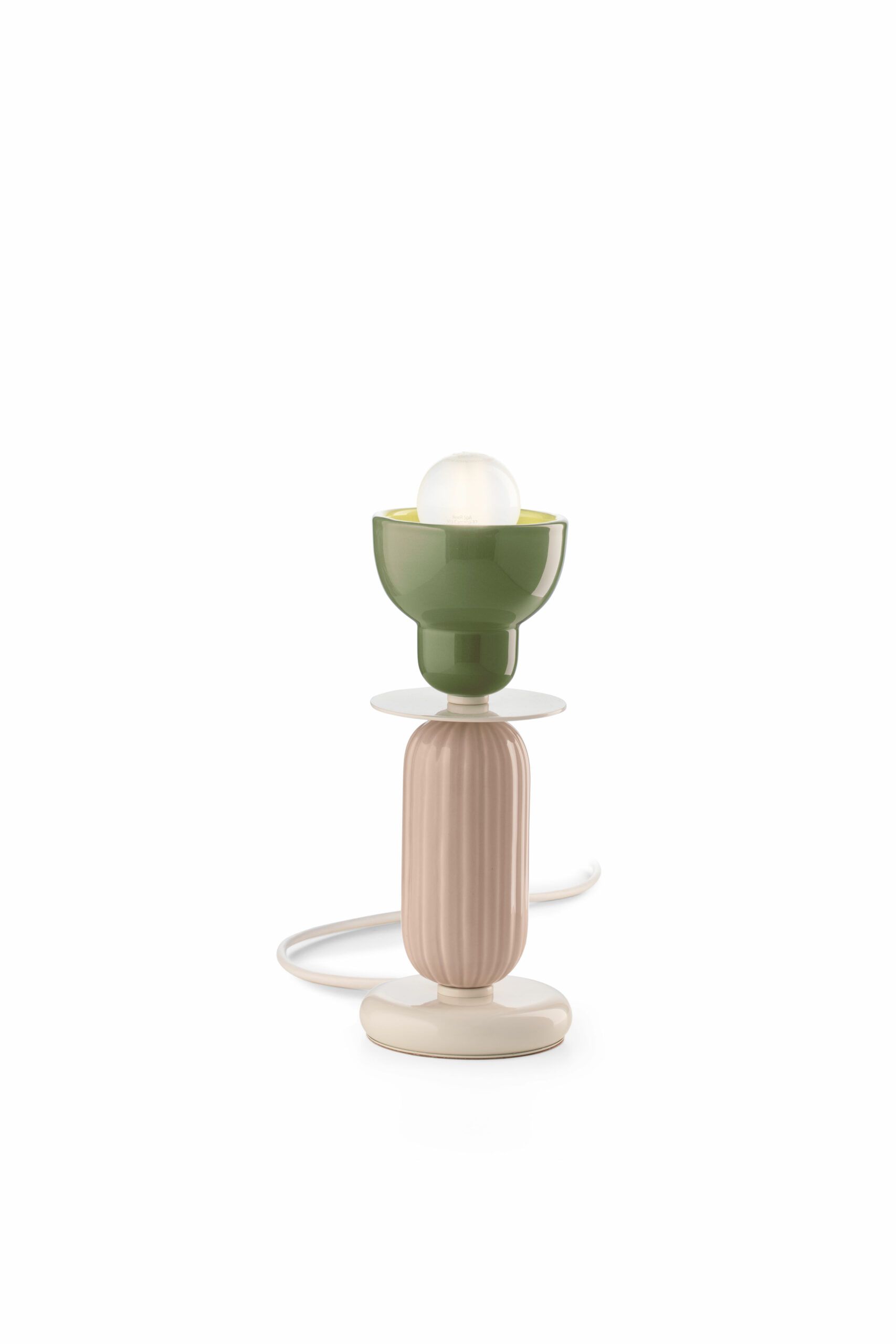 Kolorowa lampka stołowa Berimbau C2602 - Ferroluce - ceramiczna