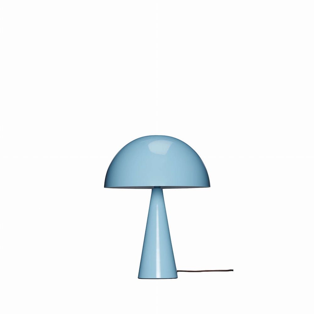 Nowoczesna lampa stołowa Mush - jasny niebieski