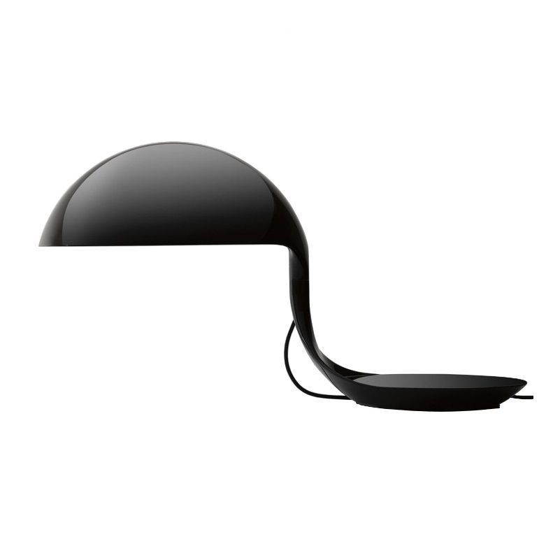 nowoczesna oryginalna lampa stołowa - cobra czarna
