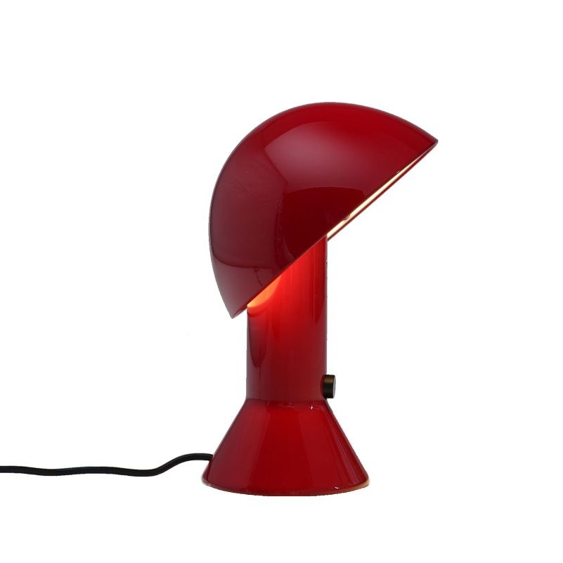 czerwona lampa stołowa nowoczesna