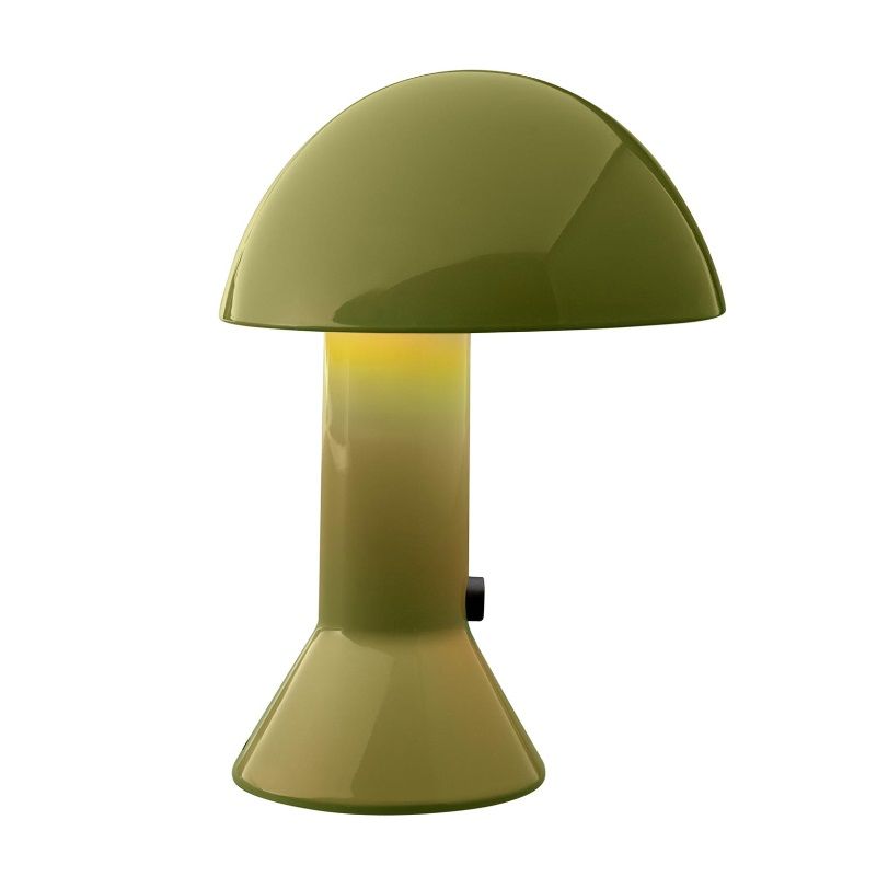 zielona lampa stołowa oryginalna
