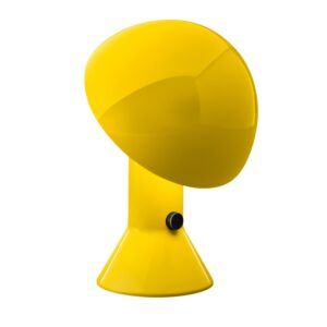 Żółta lampa stołowa Elmetto - nowoczesna