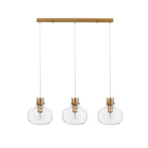 Klasyczna 3-punktowa lampa wisząca nad wyspę Mellu 3 - złota