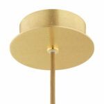 Okrągła lampa wisząca Almiros - złota - 1