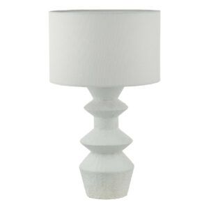 Biała lampa stołowa Bidelia - do salonu