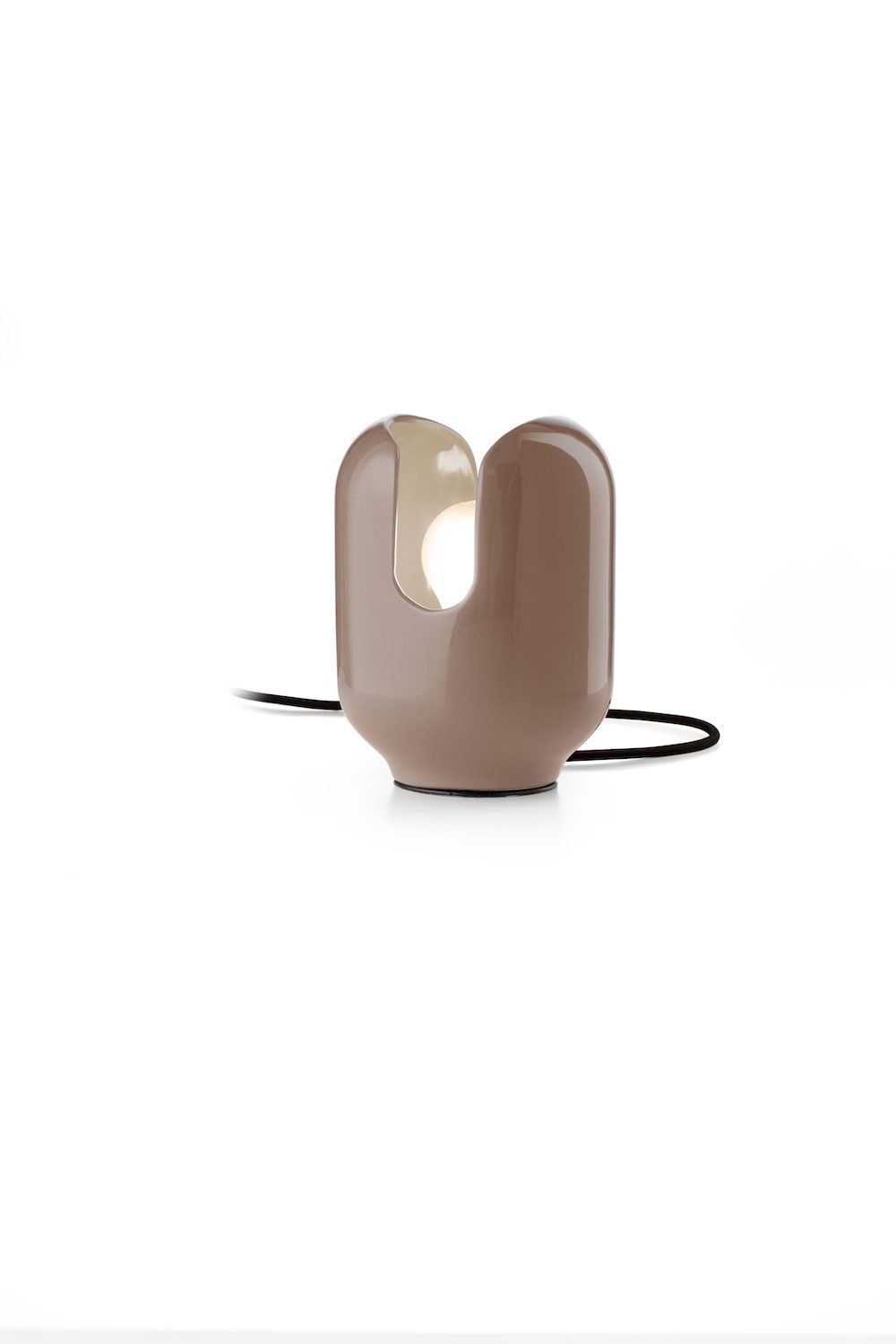 Ceramiczna lampa stołowa Batucada C2590 - brązowa