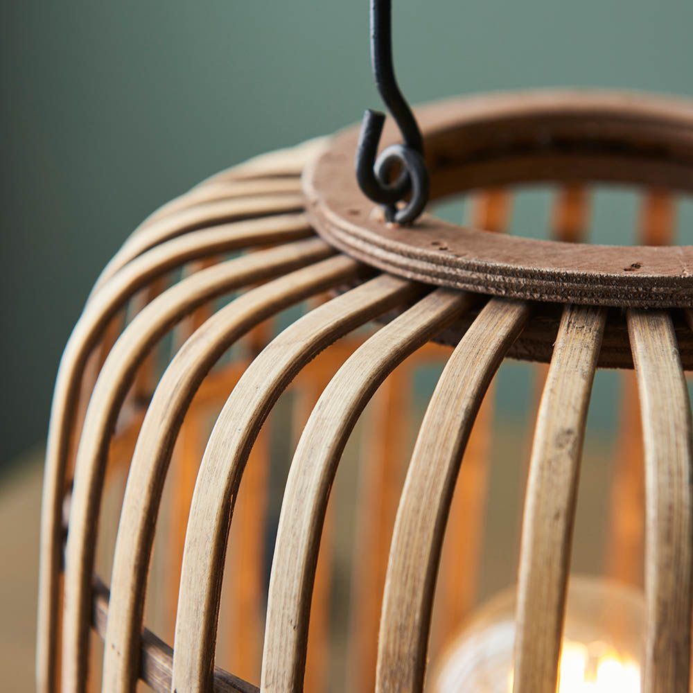 bambusowy lampion lampa stołowa do sypialni