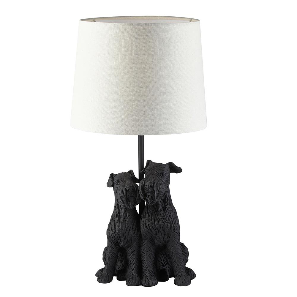 lampa stołowa z psami