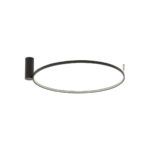 czarna lampa sufitowa ring led