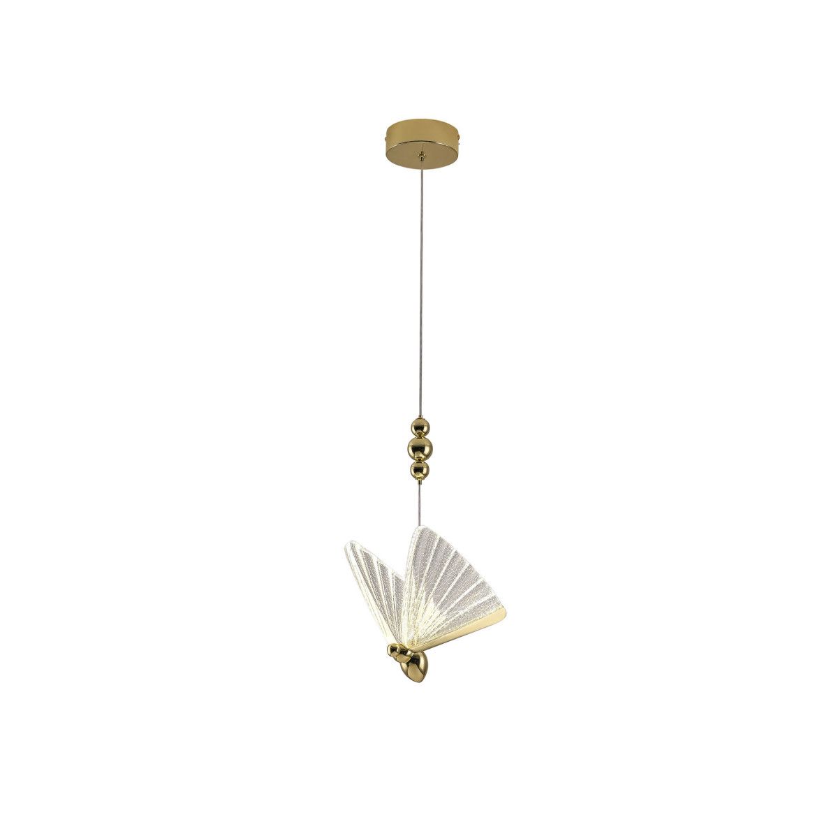 Lampa wisząca Mariposa - CCT, motyl, do wnętrz glamour