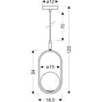 Lampa wisząca pojedyncza Cordel - czarna, do kuchni - 4