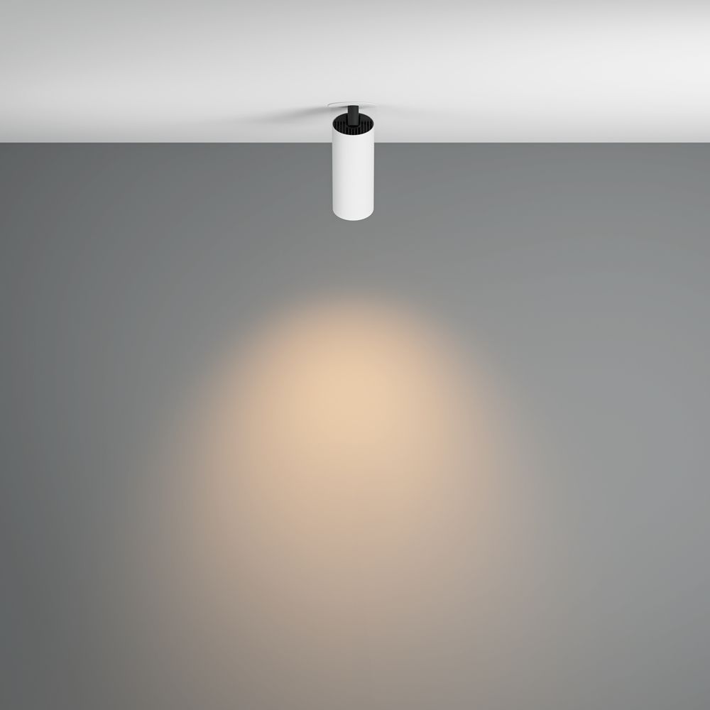 biała lampa sufitowa do karton gipsów