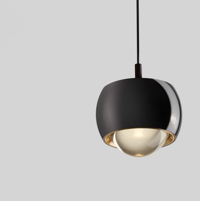 Elegancka lampa wisząca Softlin - szaro-srebrna