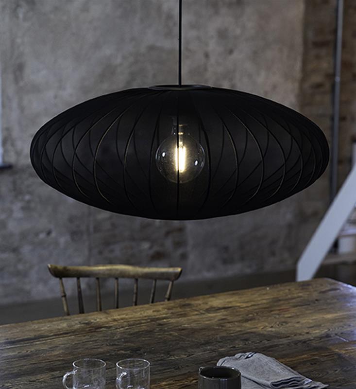 Czarna lampa wisząca nad stół - Florence 75