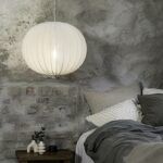 Lampa wisząca do sypialni - okrągła cienka siateczka Florence 50