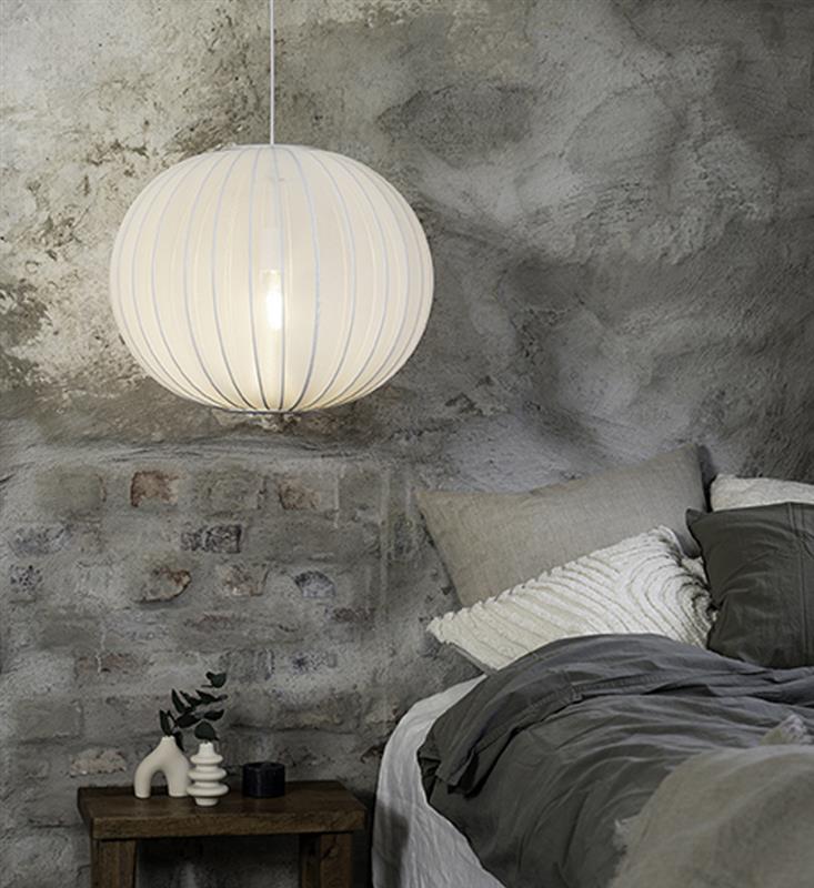 Lampa wisząca do sypialni - okrągła cienka siateczka Florence 50