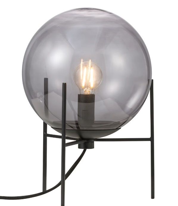 Lampa stojąca kula Alton - dymione szkło