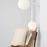 Lampa sufitowa - kinkiet potrójny Dione - biała, szklane klosze