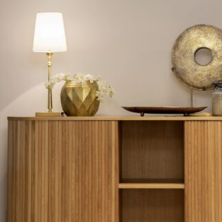 Złota lampa stołowa do salonu Austin - matowa