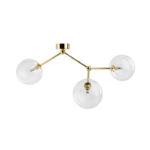 Elegancka lampa sufitowa Fairy - 4 kule - złota