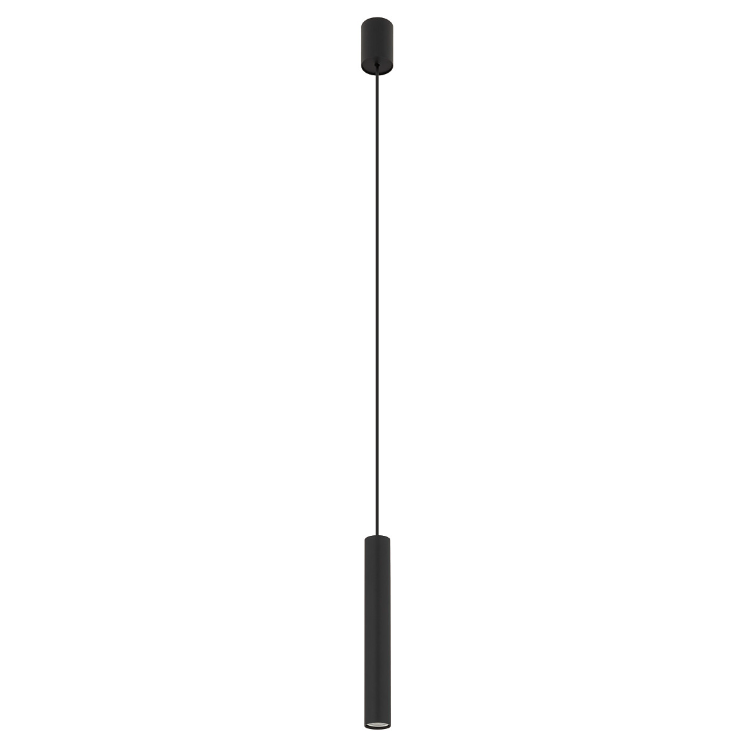 Lampa wisząca czarna tuba Fourty M - 30cm