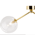 Złota lampa sufitowa Fairy - przeźroczyste kule