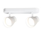 Biała lampa sufitowa podłużna Dravo 2