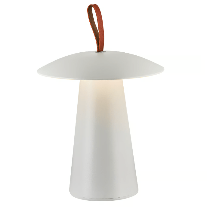 Biała lampka stołowa Ara 2 LED - na baterie