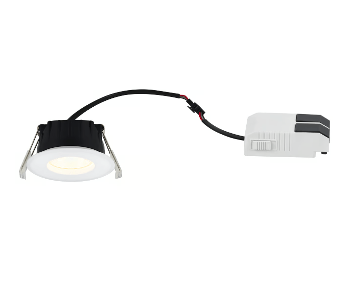Białe oczko sufitowe LED Rosalee - ściemniacz