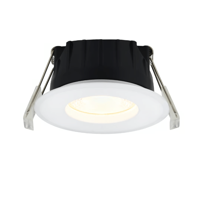 Białe wpuszczane oczko LED Rosalee - ściemnialne IP65